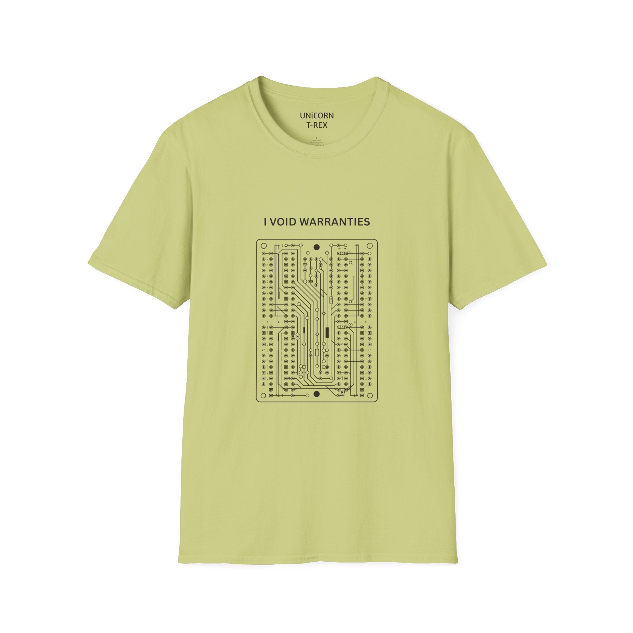 I Void Warranties T-Shirt | Circuit Board Illustration
