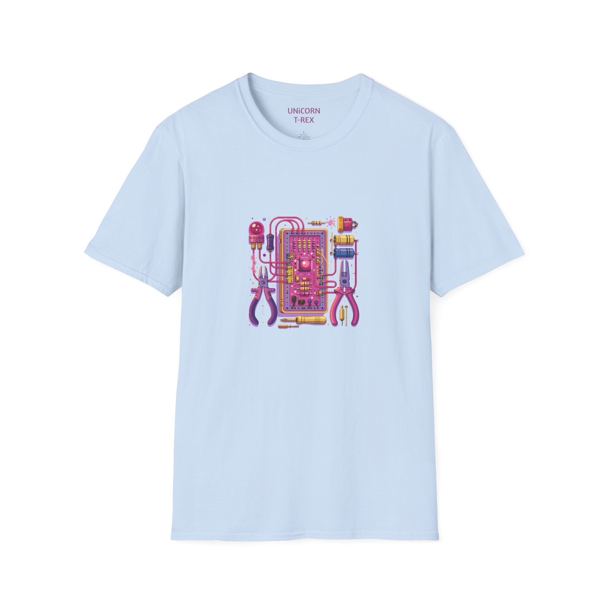 Circuit Board PCB Illustration Retro T-Shirt | Electronics Art Tee