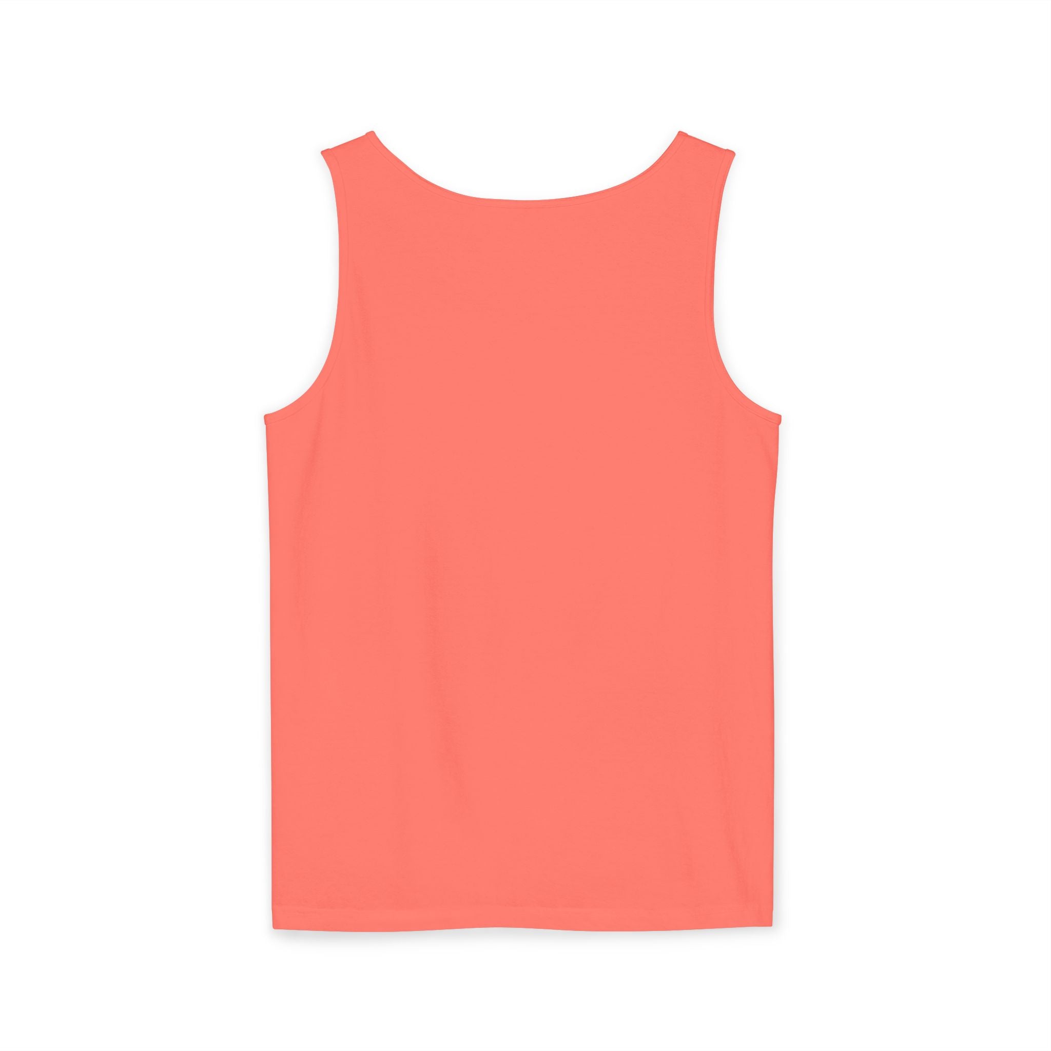 Aquamarine and Pink Shark Sunset Tank Top — Vibrant Underwater Art Tee