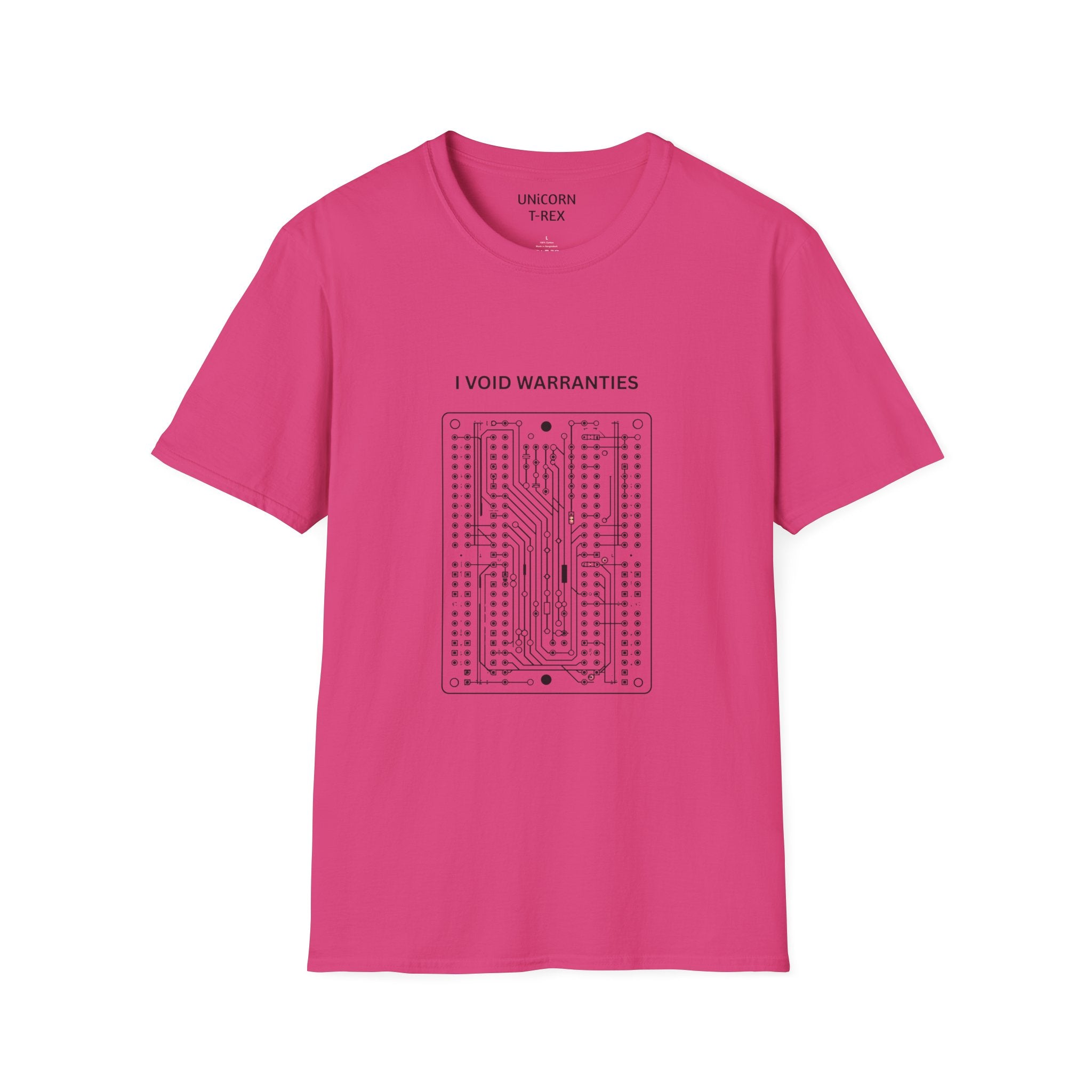 I Void Warranties T-Shirt | Circuit Board Illustration