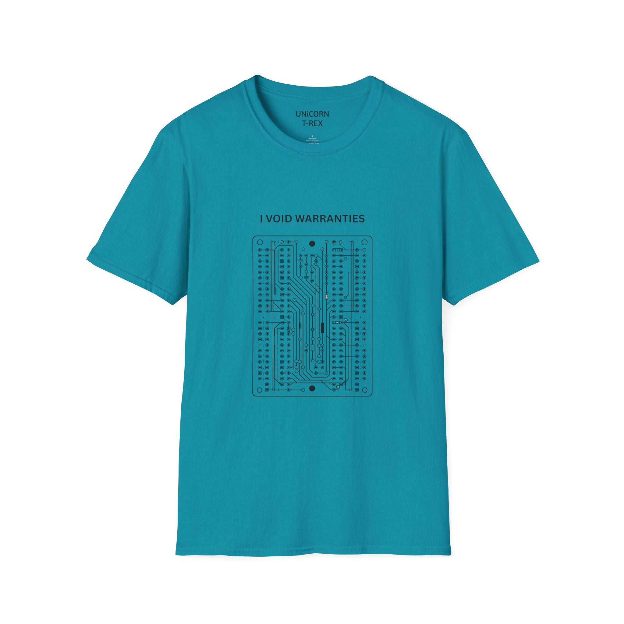 I Void Warranties T-Shirt | Circuit Board Illustration