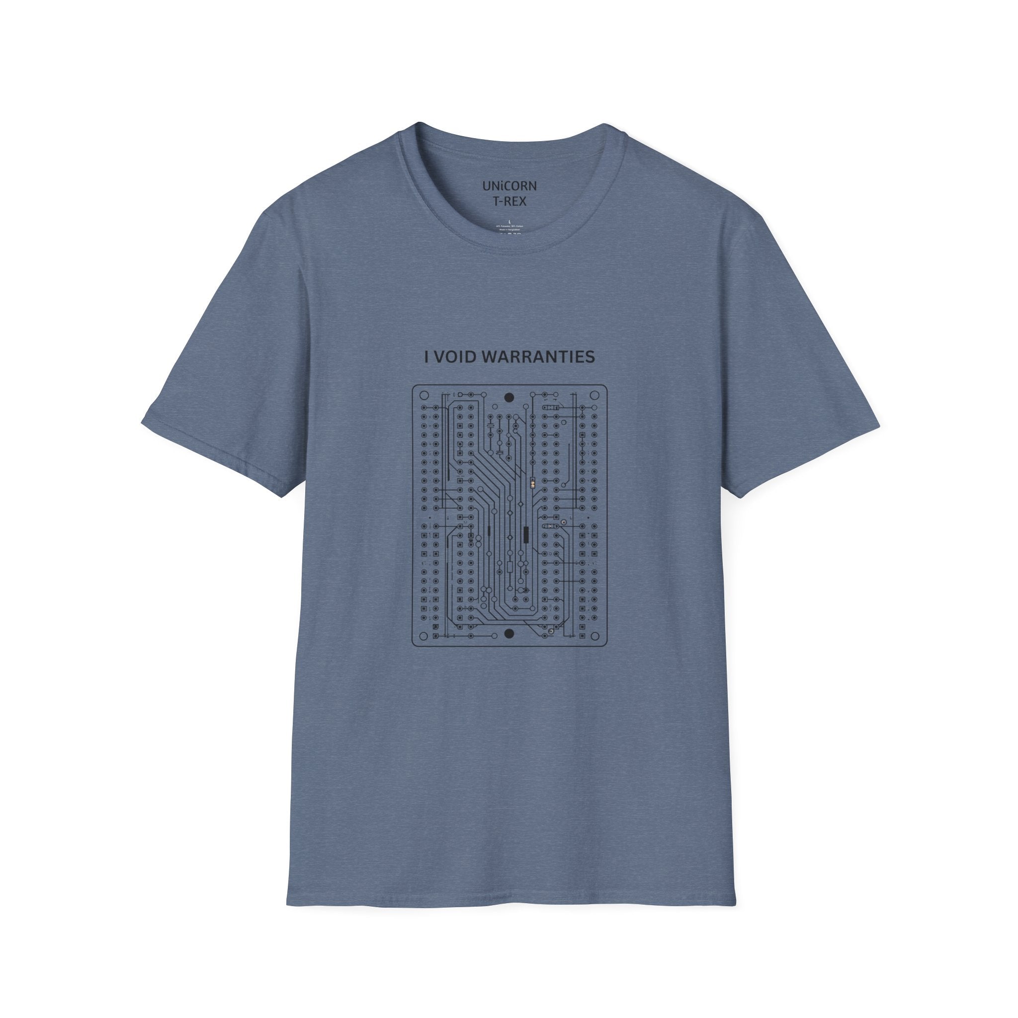I Void Warranties T-Shirt | Circuit Board Illustration