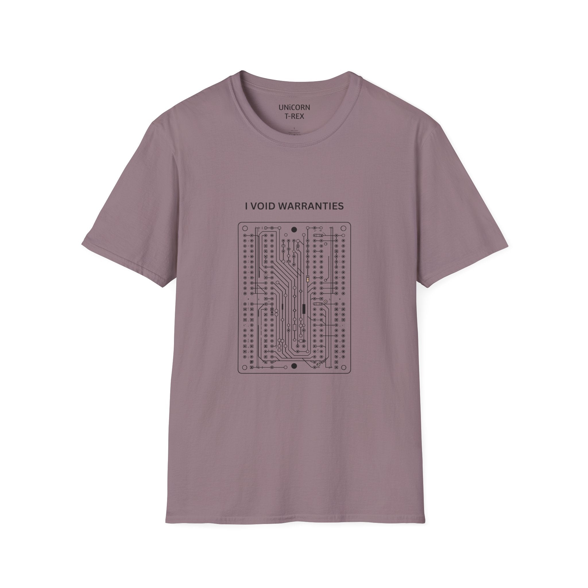 I Void Warranties T-Shirt | Circuit Board Illustration