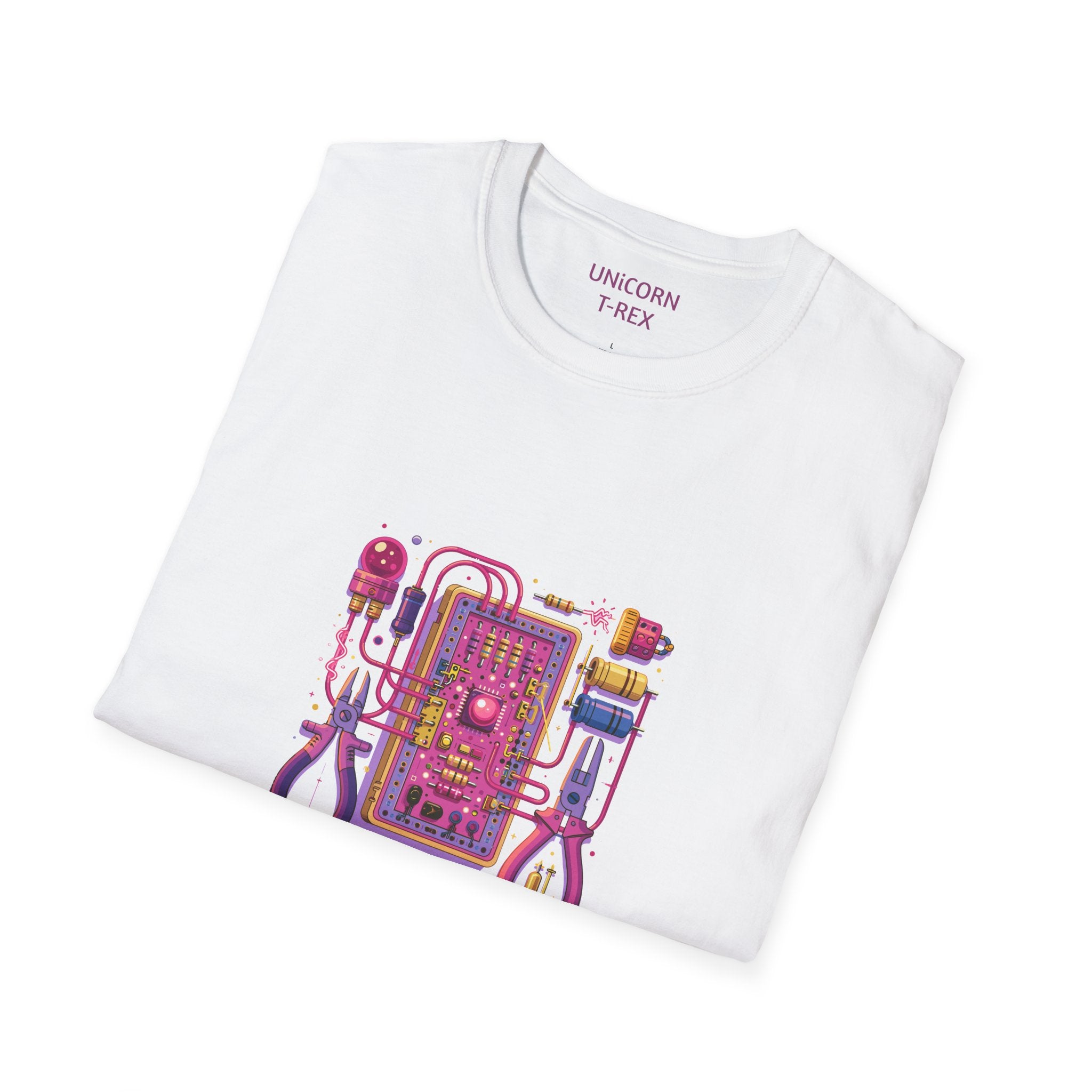 Circuit Board PCB Illustration Retro T-Shirt | Electronics Art Tee