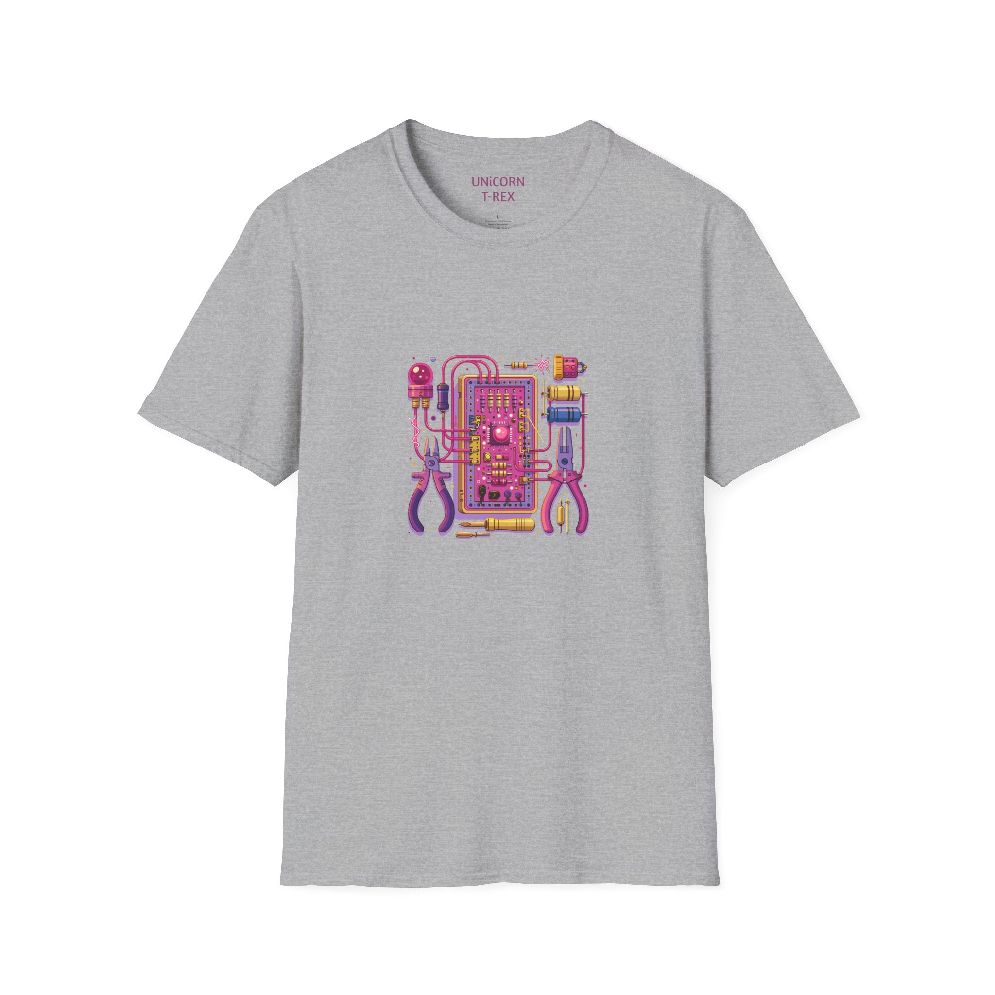 Circuit Board PCB Illustration Retro T-Shirt | Electronics Art Tee