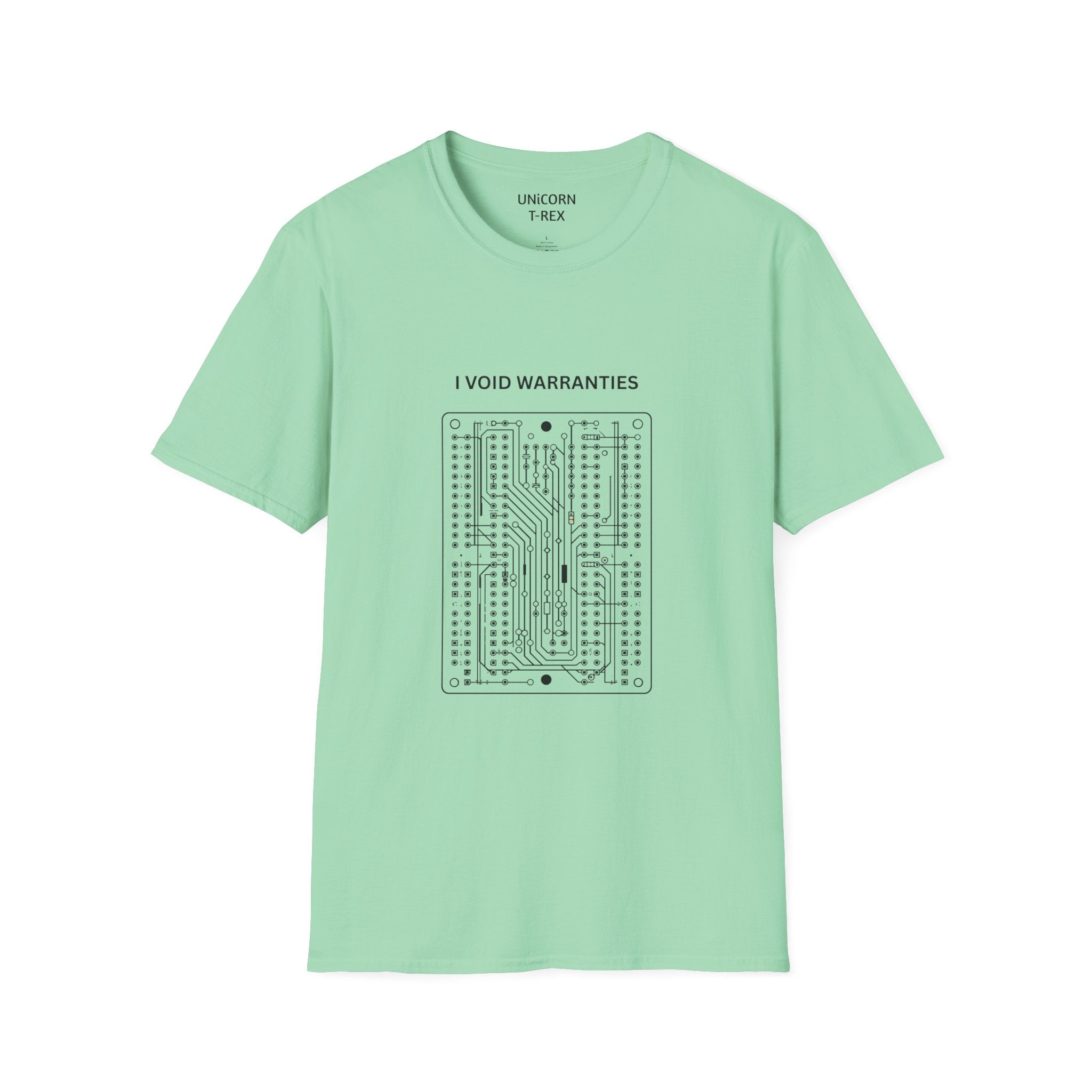 I Void Warranties T-Shirt | Circuit Board Illustration