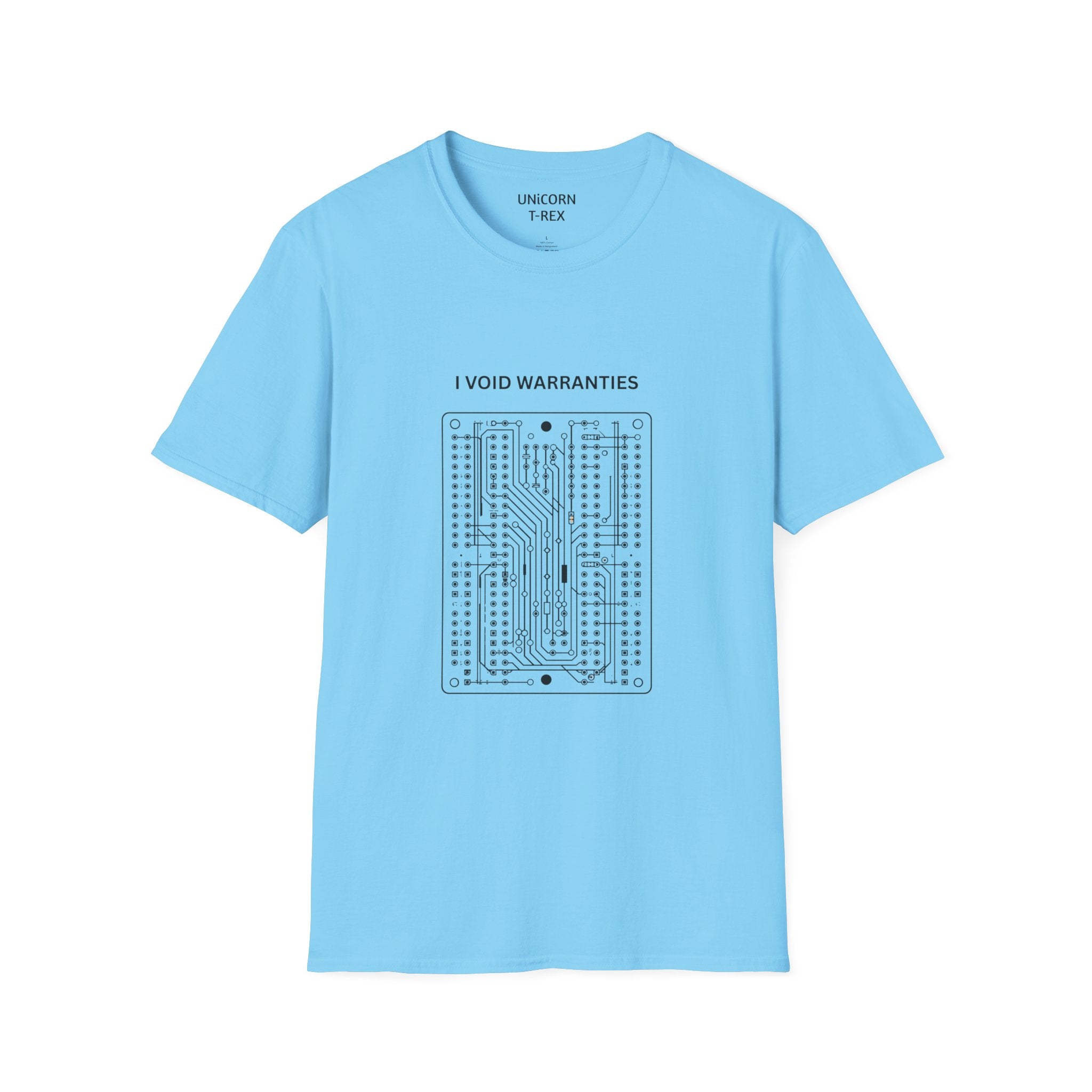 I Void Warranties T-Shirt | Circuit Board Illustration