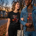 T-Rex Dracula Halloween Tee — Dinosaur Vampire Pumpkin Graphic T-Shirt