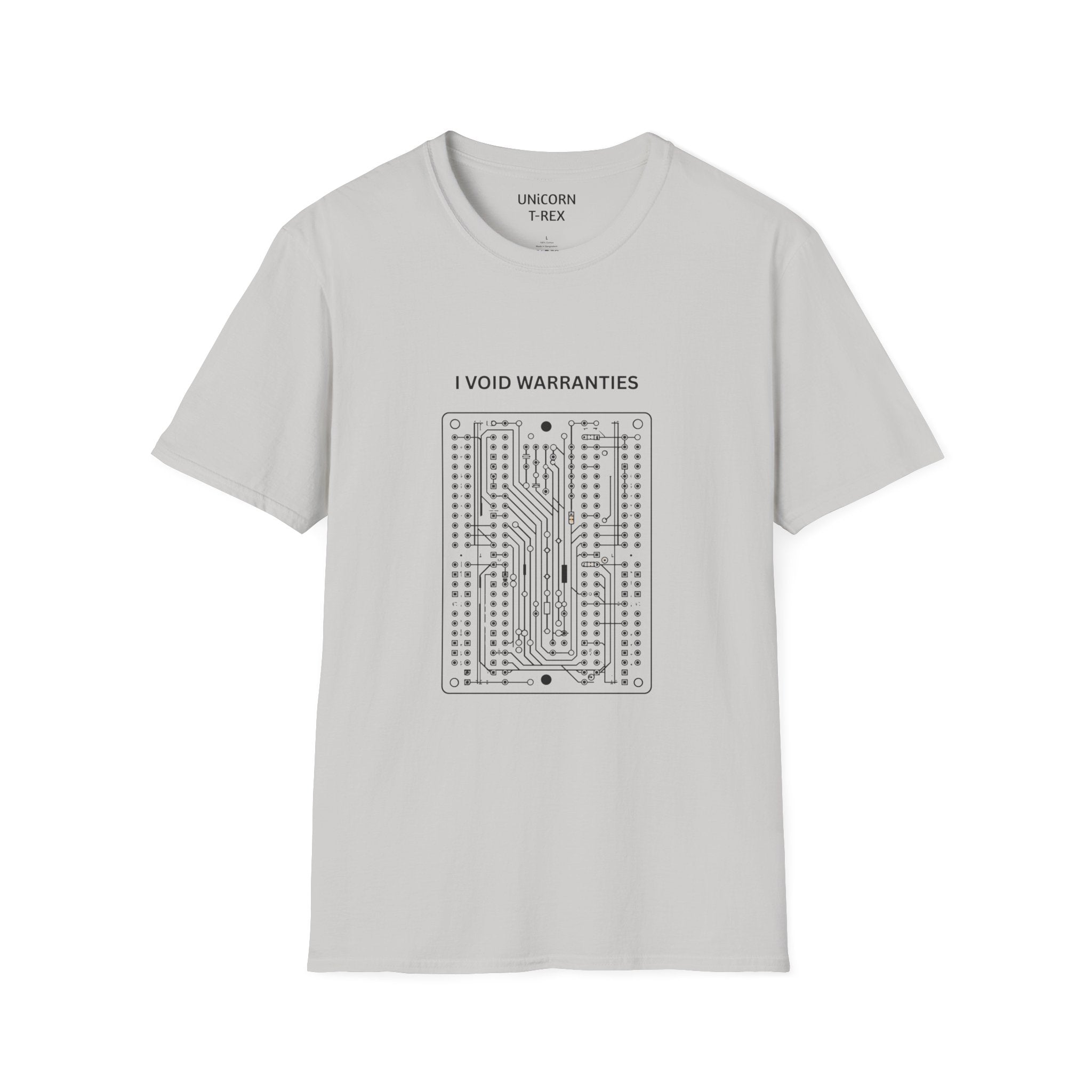 I Void Warranties T-Shirt | Circuit Board Illustration
