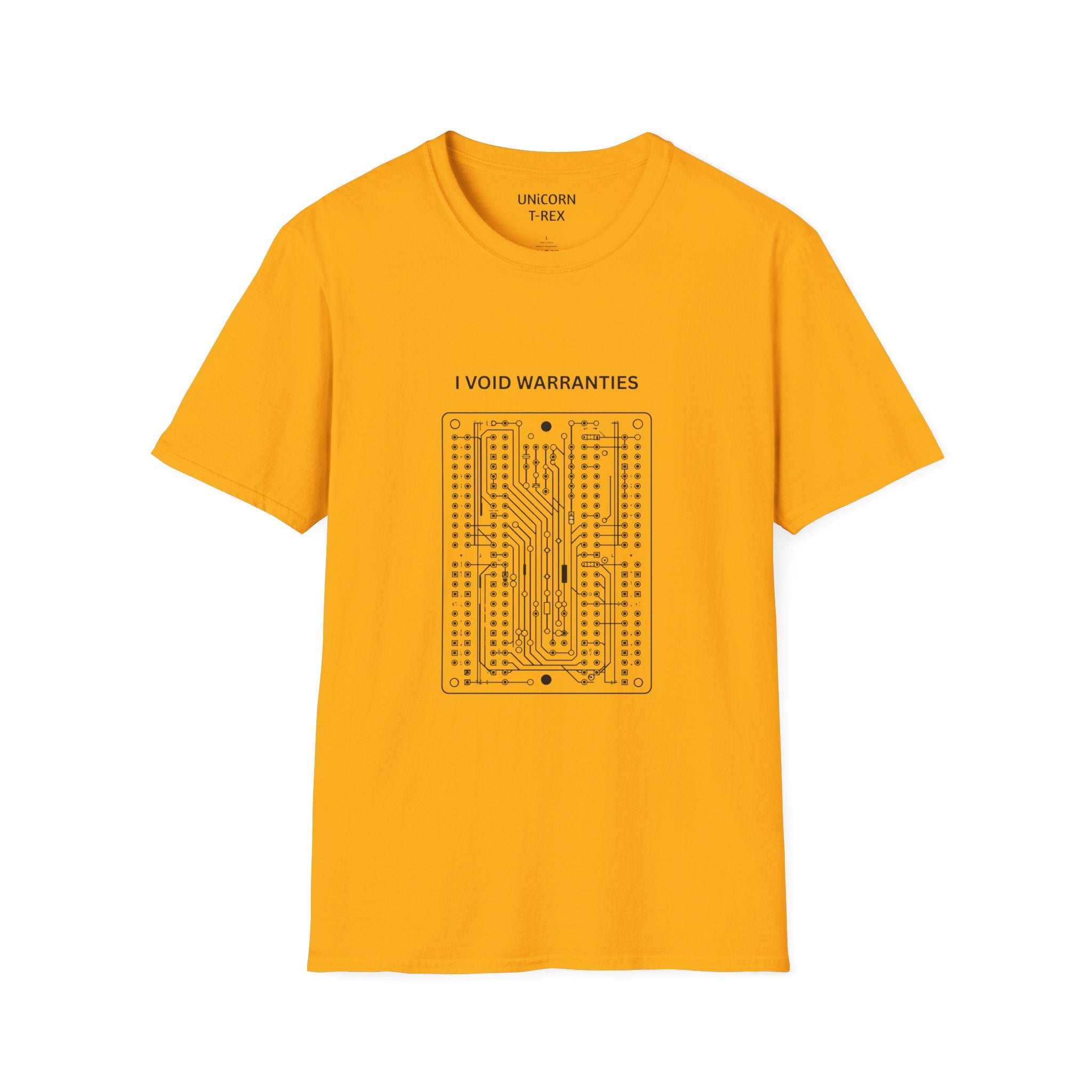 I Void Warranties T-Shirt | Circuit Board Illustration