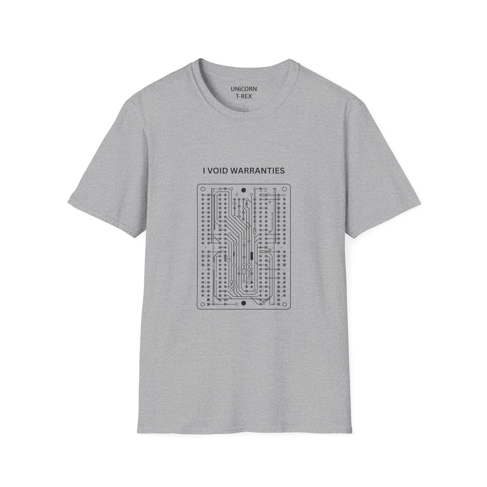 I Void Warranties T-Shirt | Circuit Board Illustration