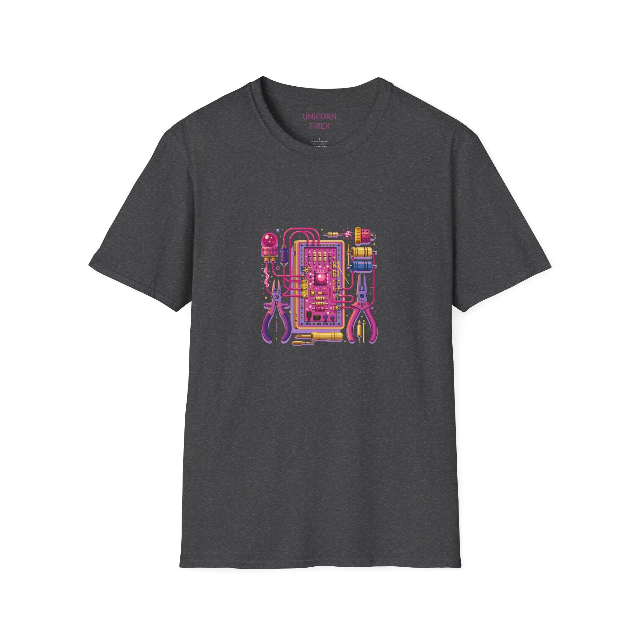 Circuit Board PCB Illustration Retro T-Shirt | Electronics Art Tee