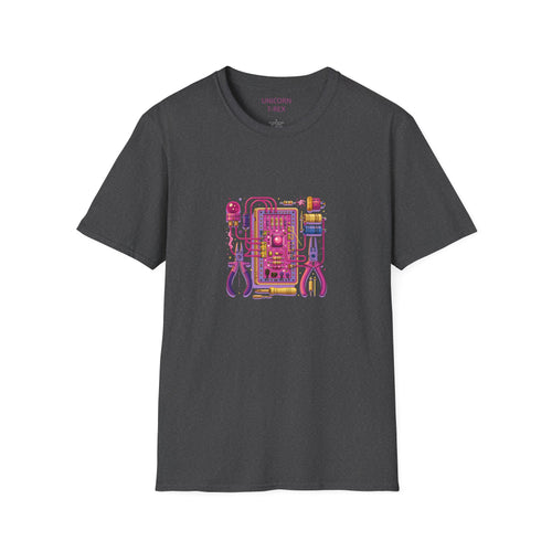 Circuit Board PCB Illustration Retro T-Shirt | Electronics Art Tee