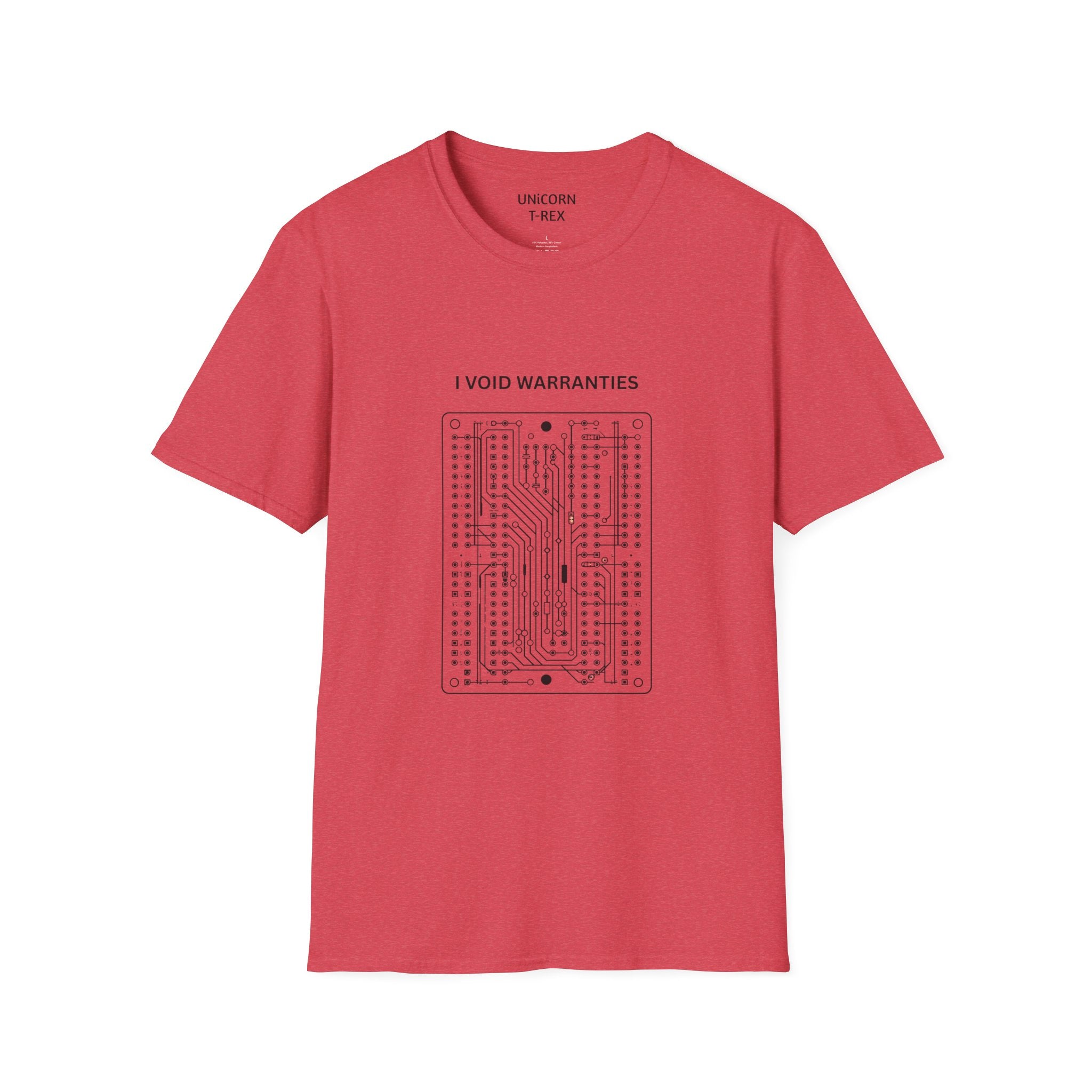 I Void Warranties T-Shirt | Circuit Board Illustration