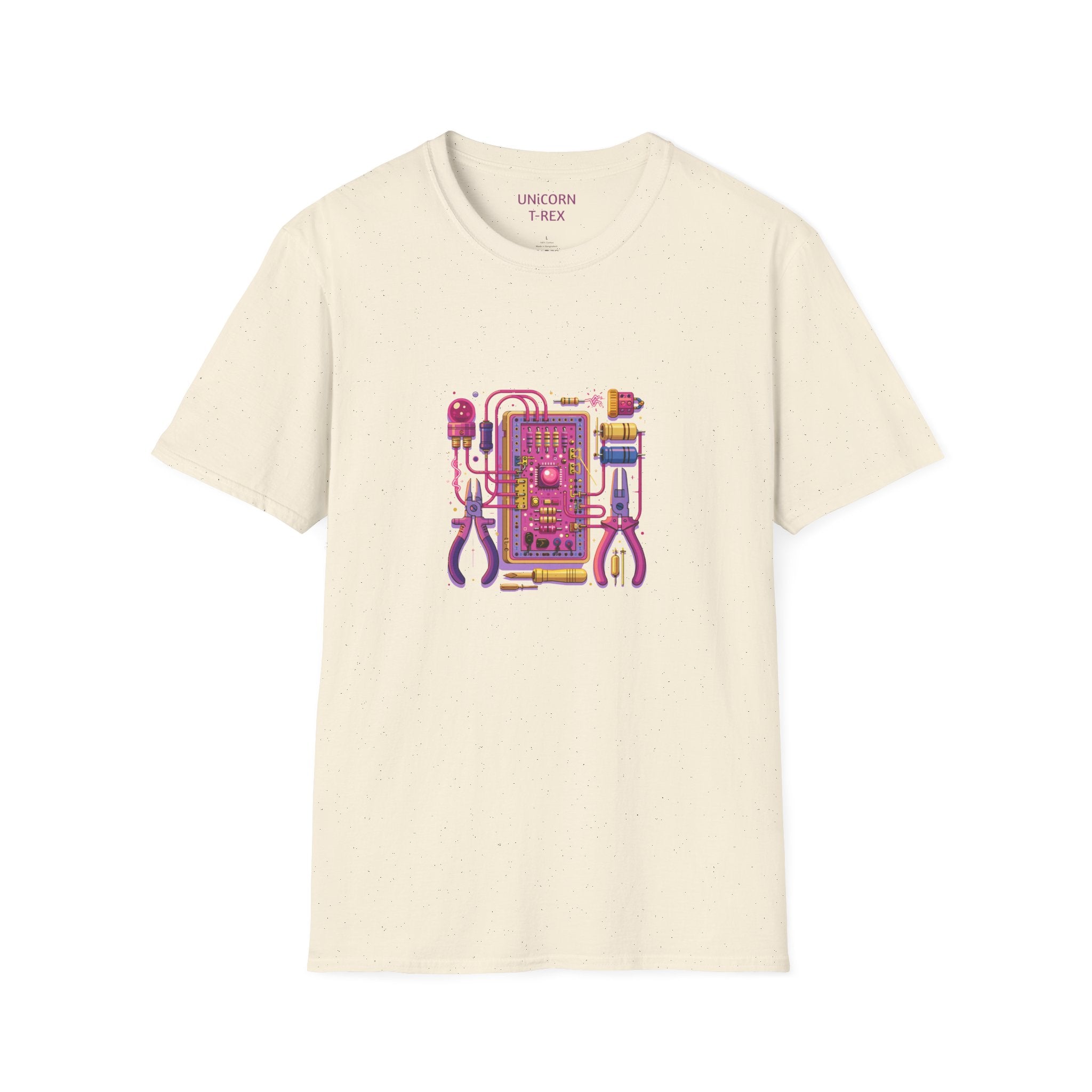 Circuit Board PCB Illustration Retro T-Shirt | Electronics Art Tee