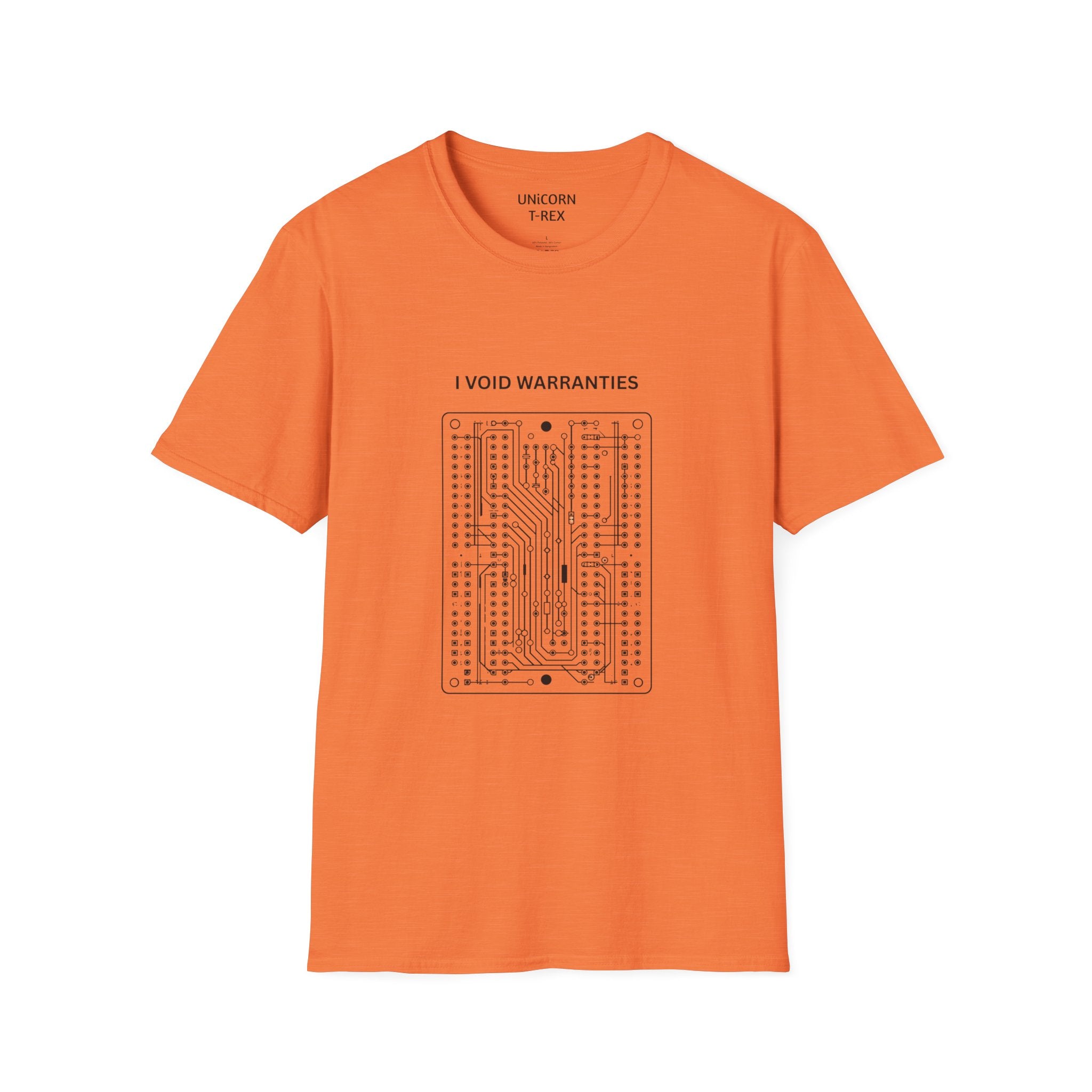 I Void Warranties T-Shirt | Circuit Board Illustration