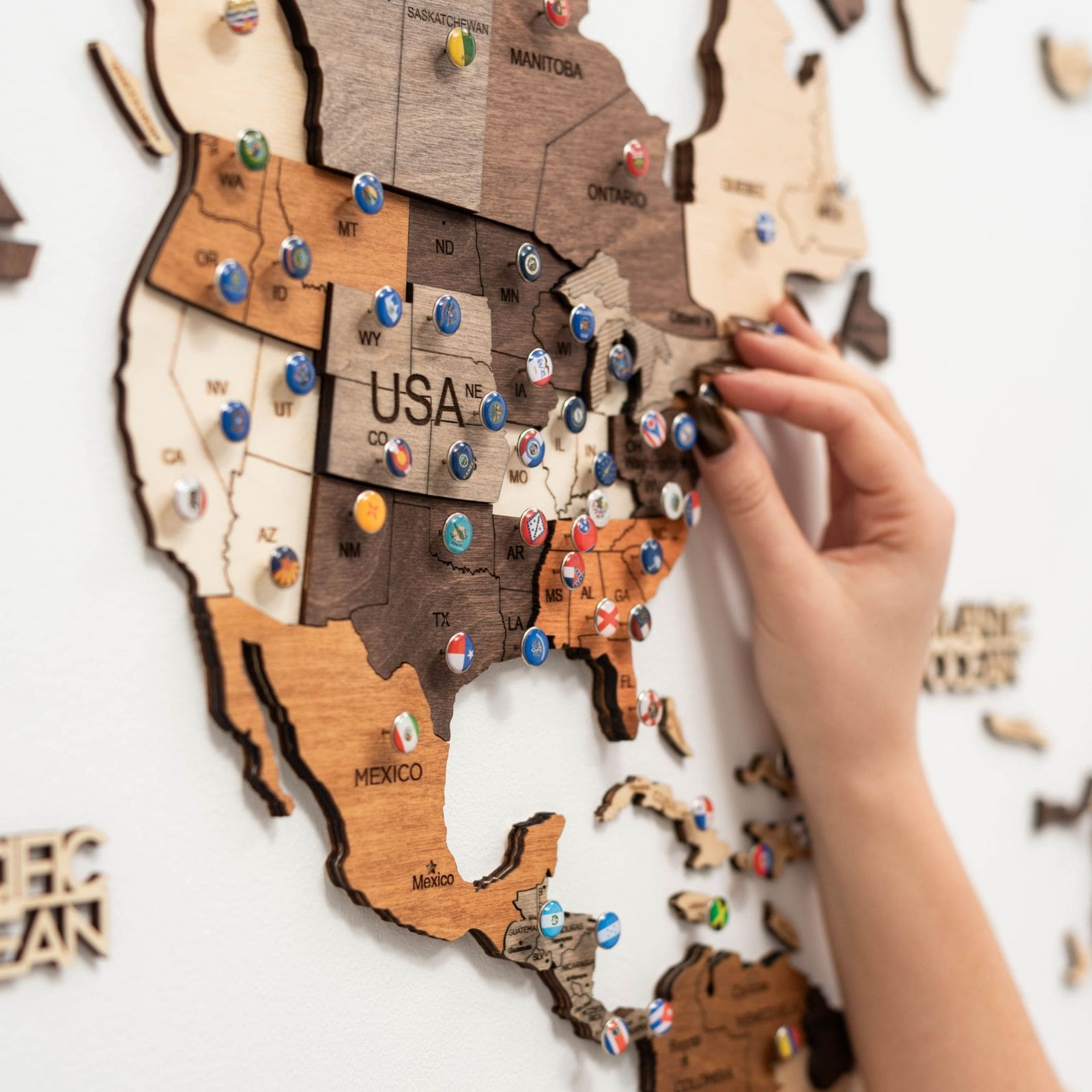 Flags Push Pins
